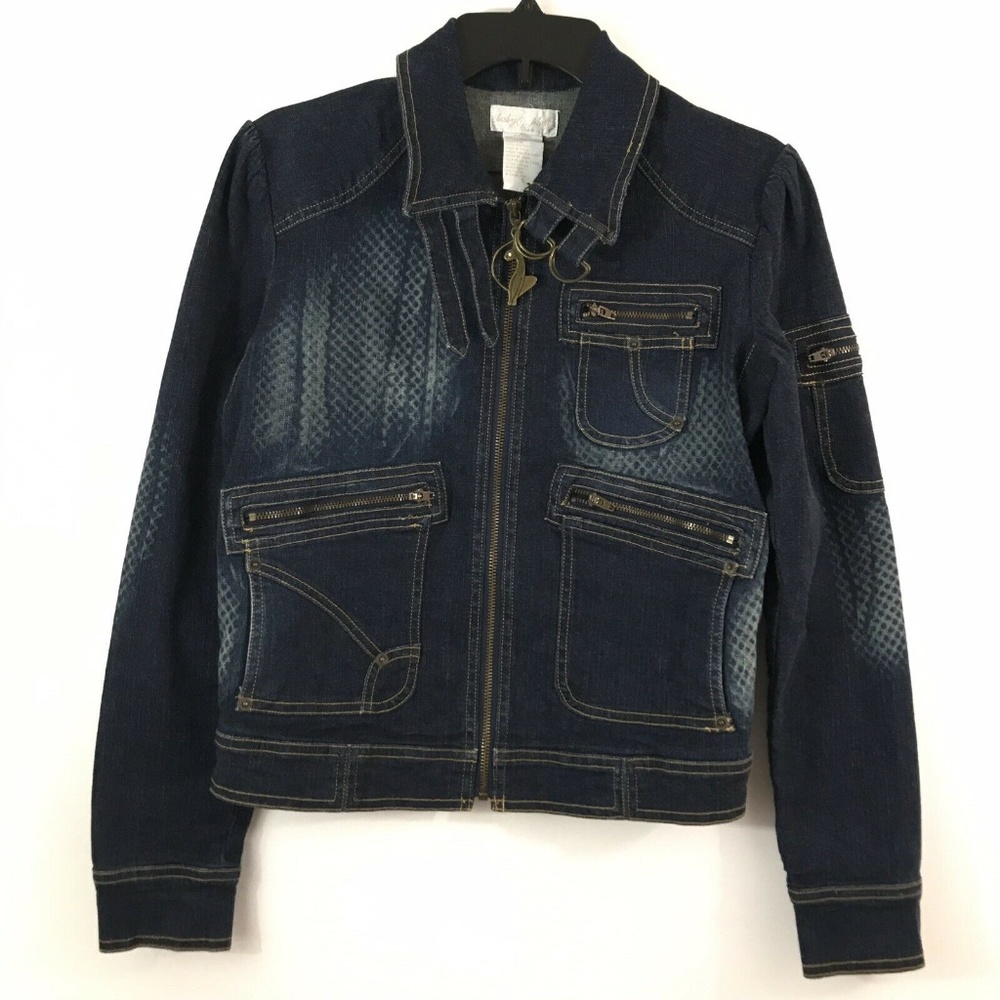 Baby Phat Womens Size Small Denim Jacket Cropped